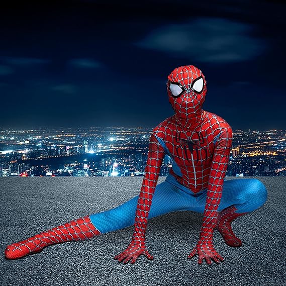 Costume per travestimento in jersey - Rosso/Spiderman - DONNA